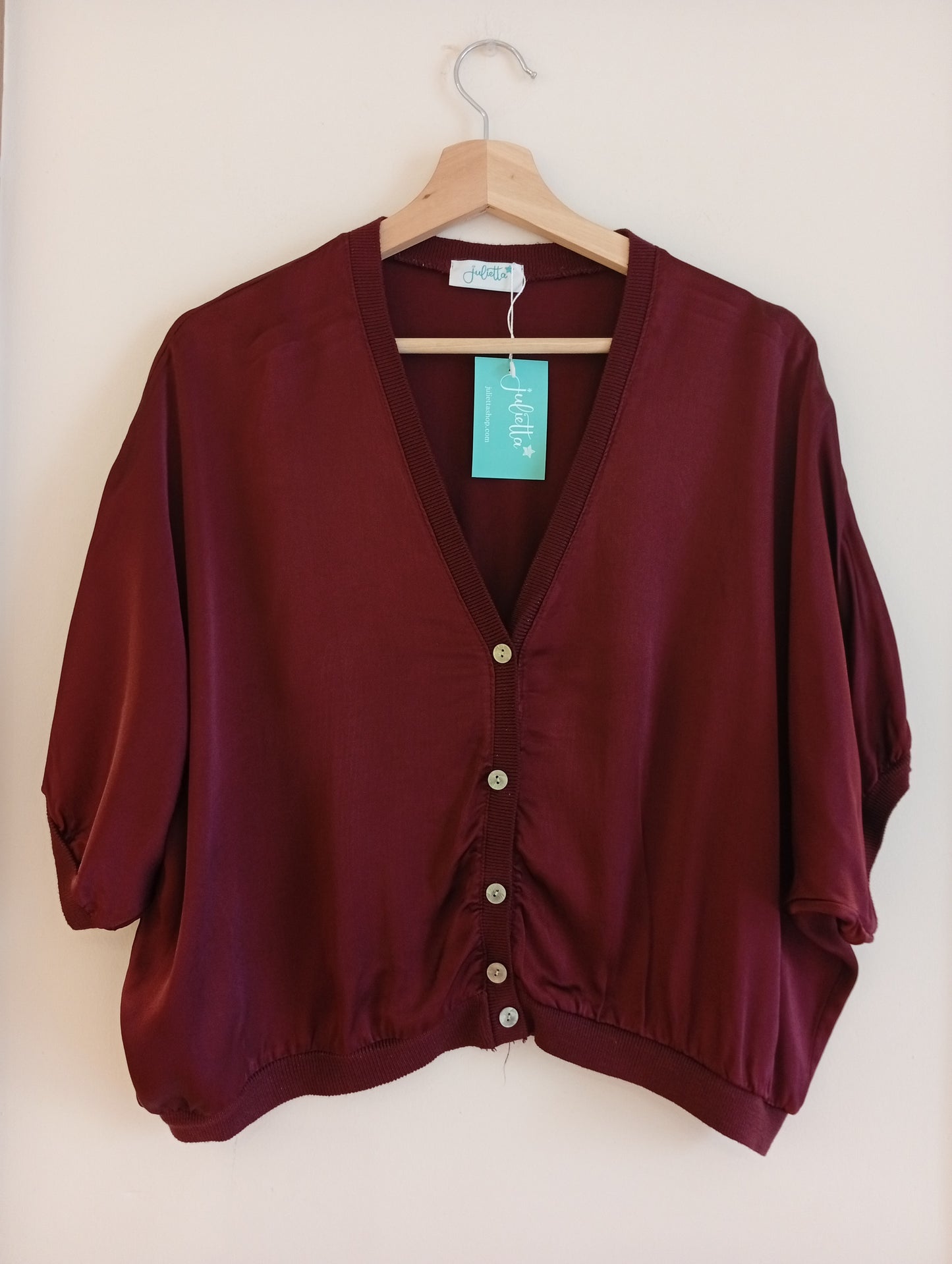 Bomber Noches de Satén color vino