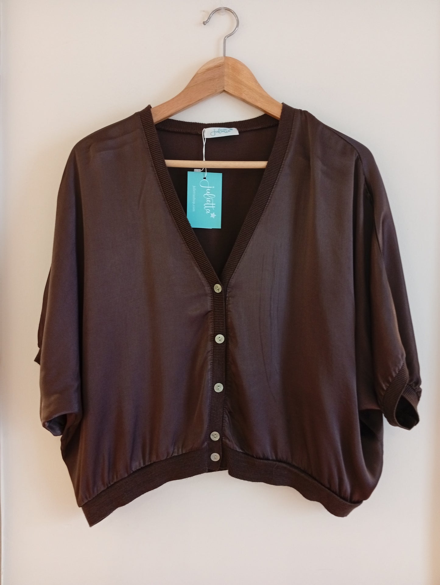 Bomber Noches de Satén marrón