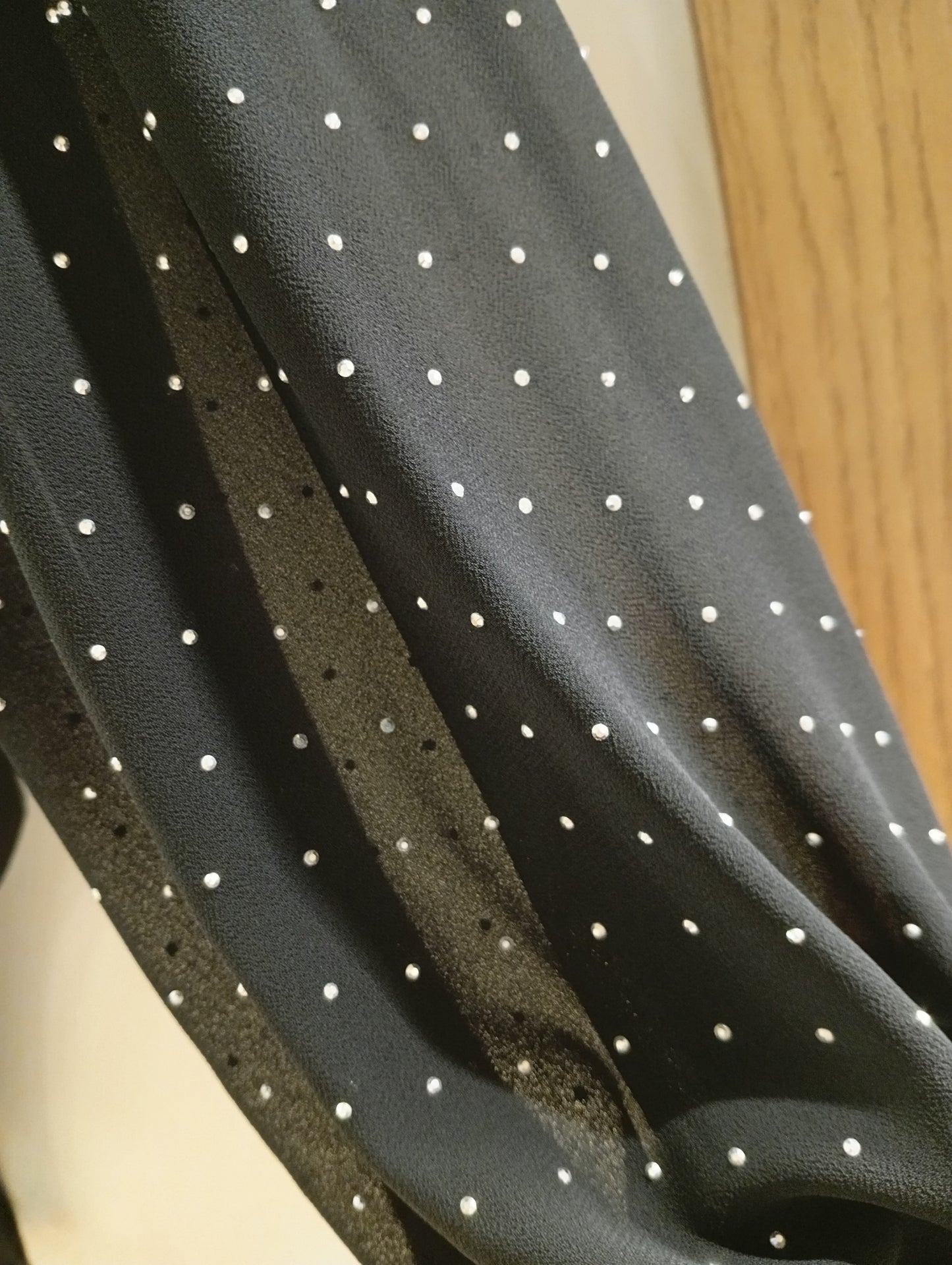 Body Eira brilli brilli negro (plata)