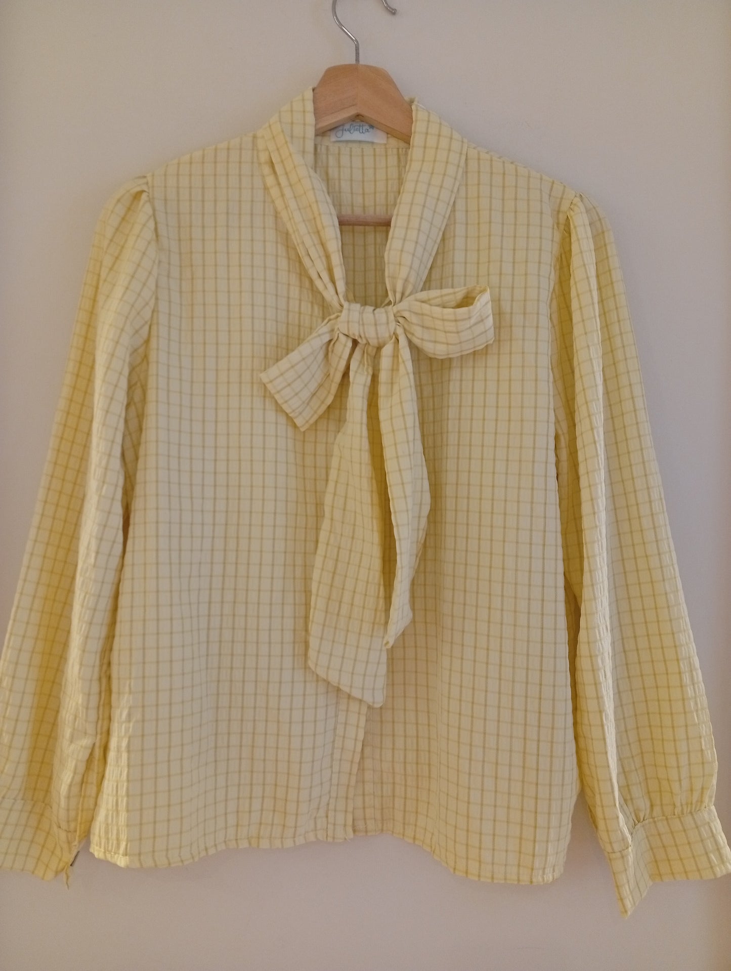 Camisa Vichy Iris amarilla