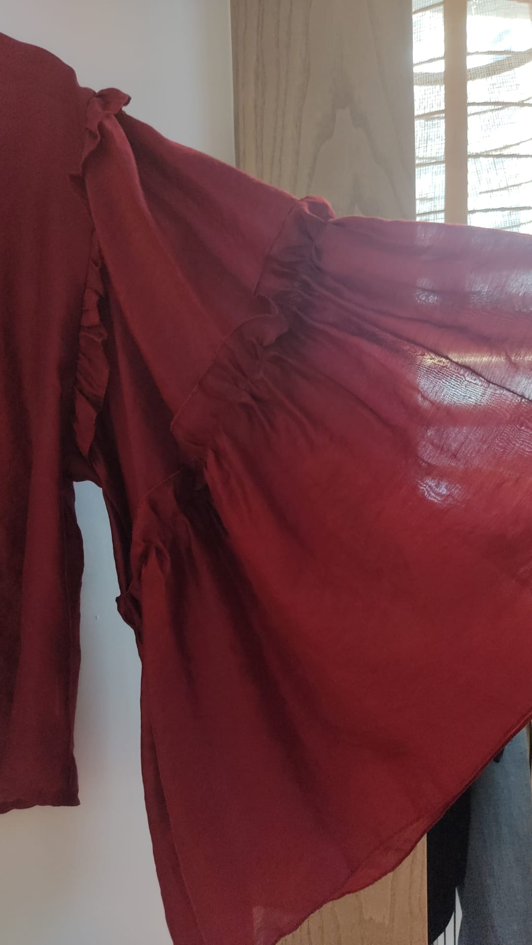 Camisa Bruma color vino