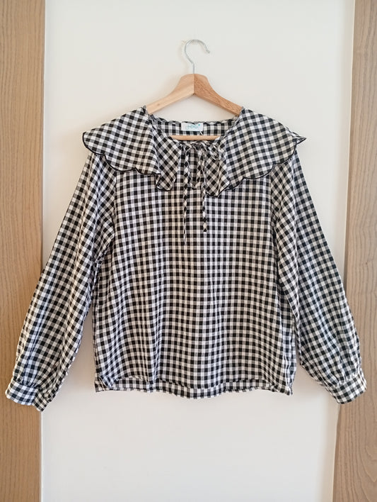 Camisa Vichy Rebel cuadros negro