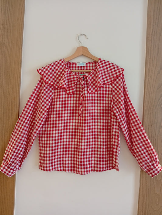 Camisa Vichy Rebel cuadros rojo