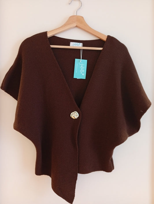 Chaleco Punto Chestnut color café