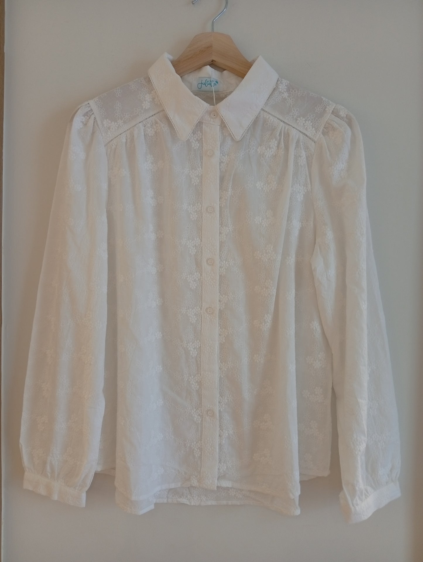 Camisa Modernismo Úrsula blanco