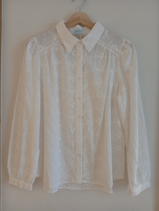 Camisa Modernismo Úrsula blanco
