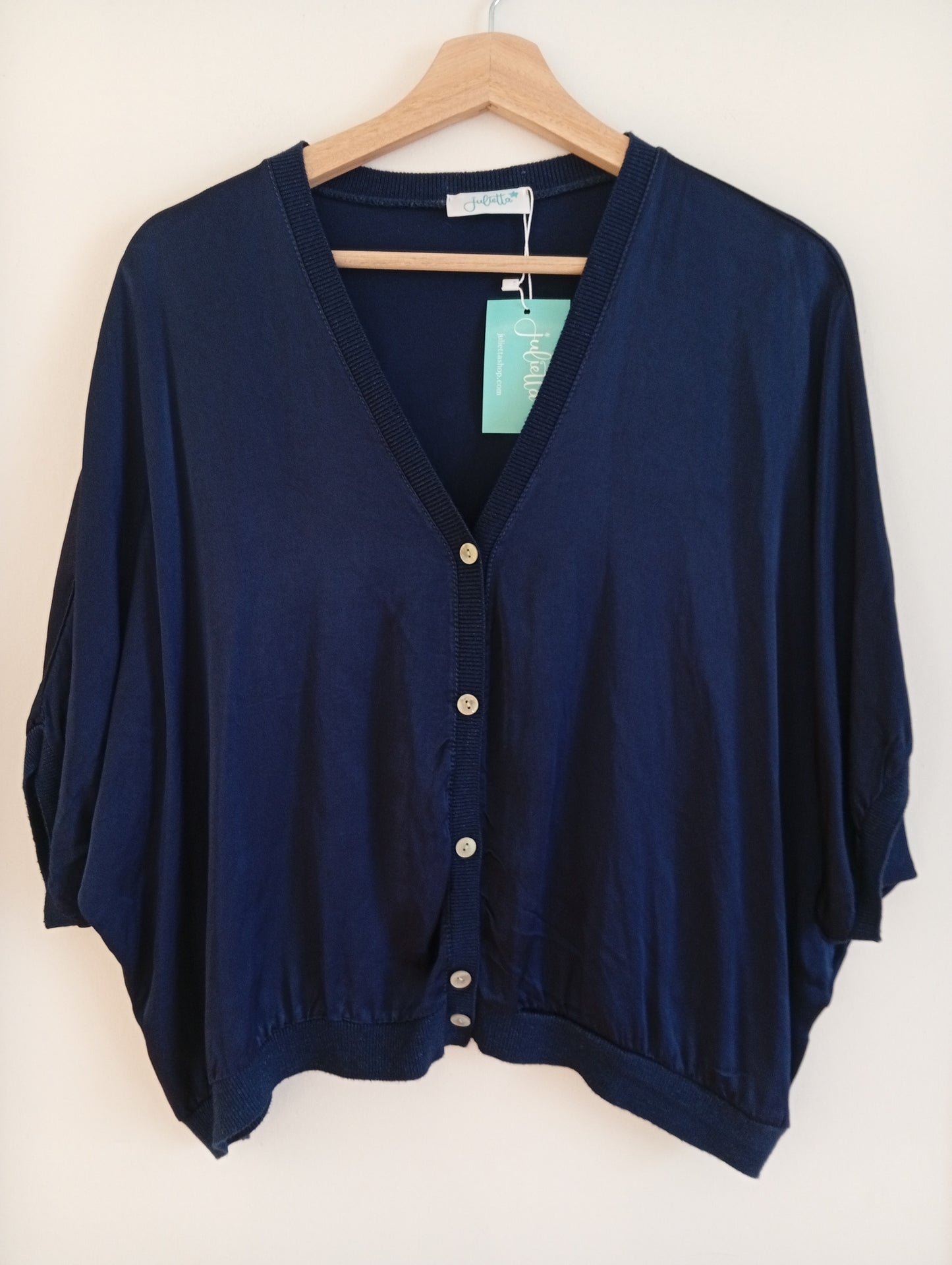 Bomber Noches de Satén Azul marino