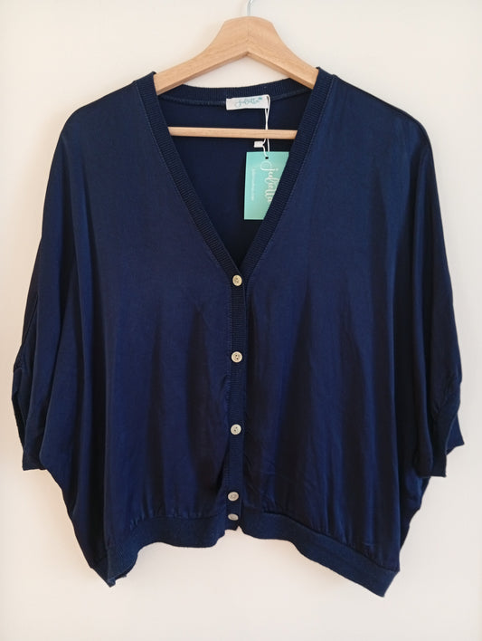 Bomber Noches de Satén Azul marino