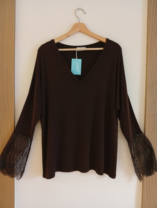 Camiseta Navy marrón