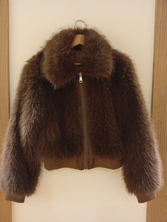 Chaqueta Fur marrón