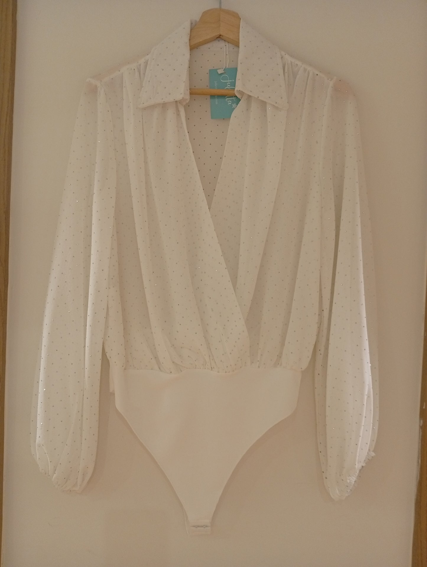 Body Eira brilli brilli blanco (plata)