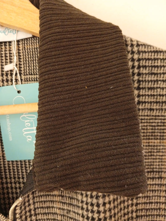 Chaqueta Holly cuadros marrón