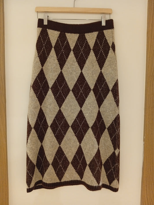 Falda Clara rombos marrón
