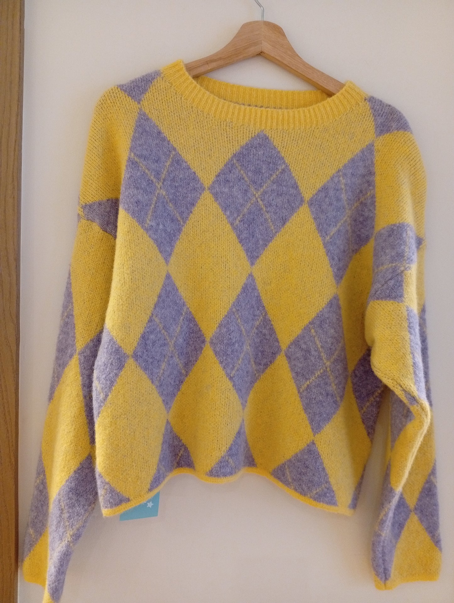 Jersey Mara Rombos morado/amarillo