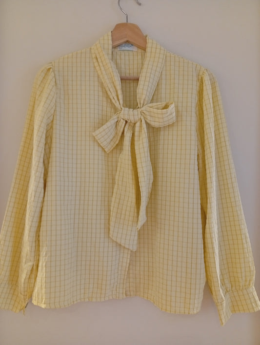 Camisa Vichy Iris amarilla