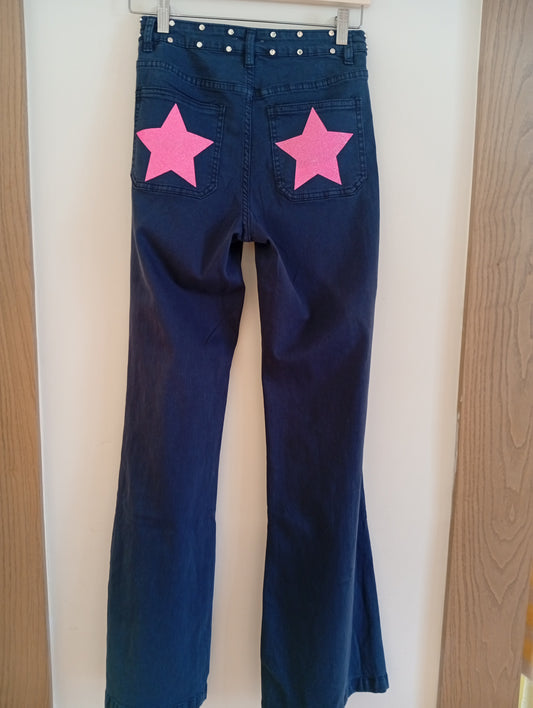 Pantalón Star Pink azul marino